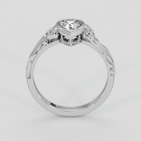 0.97 Ct. White Sapphire Ring, Platinum 950 3