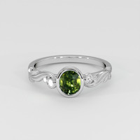 0.77 Ct. Bi Color Sapphire Ring, Platinum 950 1