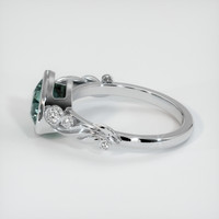 1.72 Ct. Bluish Green Sapphire Ring, Platinum 950 4