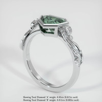 1.20 Ct. Green Sapphire Ring, Platinum 950 2