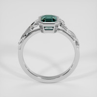 1.43 Ct. Bluish Green Sapphire Ring, Platinum 950 3