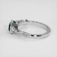 1.43 Ct. Bluish Green Sapphire Ring, Platinum 950 4