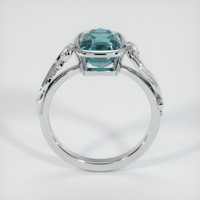 4.50 Ct. Bluish Green Sapphire Ring, Platinum 950 3