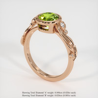 1.31 Ct. Gemstone Ring, 14K Rose Gold 2