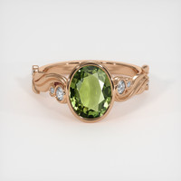 2.25 Ct. Gemstone Ring, 14K Rose Gold 1