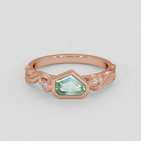 0.79 Ct. Alexandrite Ring, 14K Rose Gold 1