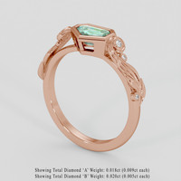 0.79 Ct. Alexandrite Ring, 14K Rose Gold 2