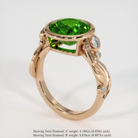 3.58 Ct. Gemstone Ring, 14K Rose Gold 2