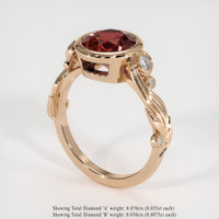 2.60 Ct. Gemstone Ring, 14K Rose Gold 2