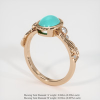 1.24 Ct. Gemstone Ring, 14K Rose Gold 2