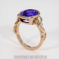 4.42 Ct. Gemstone Ring, 14K Rose Gold 2