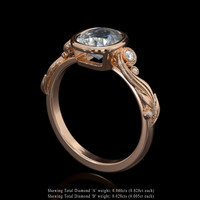 1.18 Ct. Gemstone Ring, 14K Rose Gold 2