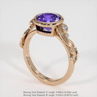 2.24 Ct. Gemstone Ring, 14K Rose Gold 2