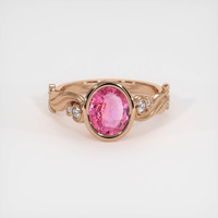2.02 Ct. Sapphire Ring, 14K Rose Gold 1