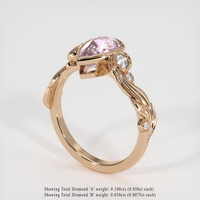 2.05 Ct. Sapphire Ring, 14K Rose Gold 2