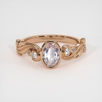 0.84 Ct. Sapphire Ring, 14K Rose Gold 1