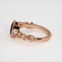 1.69 Ct. Pinkish Purple Sapphire Ring, 14K Rose Gold 4
