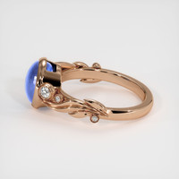 4.19 Ct. Blue Sapphire Ring, 14K Rose Gold 4