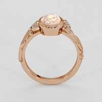 2.02 Ct. Padparadscha Sapphire Ring, 14K Rose Gold 3