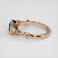 1.40 Ct. Blue Sapphire Ring, 14K Rose Gold 4