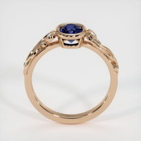 0.67 Ct. Blue Sapphire Ring, 18K Rose Gold 3
