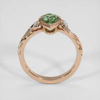 1.44 Ct. Bluish Green to Reddish Purple Alexandrite Ring, 18K Rose Gold 3