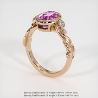 2.16 Ct. Gemstone Ring, 18K Rose Gold 2
