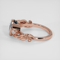 1.41 Ct. Blue Aquamarine Ring, 18K Rose Gold 4