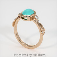 1.24 Ct. Gemstone Ring, 18K Rose Gold 2