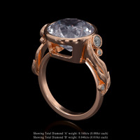 5.38 Ct. Gemstone Ring, 18K Rose Gold 2