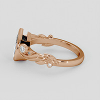 1.50 Ct. Blue Aquamarine Ring, 18K Rose Gold 4