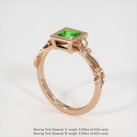0.70 Ct. Gemstone Ring, 18K Rose Gold 2