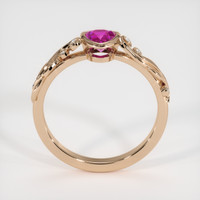 0.55 Ct. Sapphire Ring, 18K Rose Gold 3