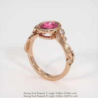 2.02 Ct. Sapphire Ring, 18K Rose Gold 2