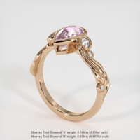 2.05 Ct. Sapphire Ring, 18K Rose Gold 2
