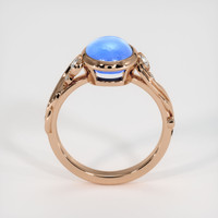 4.19 Ct. Blue Sapphire Ring, 18K Rose Gold 3