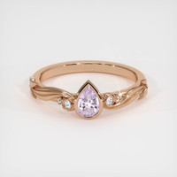0.50 Ct. Pink Sapphire Ring, 18K Rose Gold 1