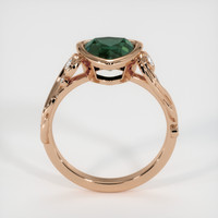 1.65 Ct. Bluish Green Sapphire Ring, 18K Rose Gold 3