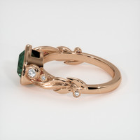1.65 Ct. Bluish Green Sapphire Ring, 18K Rose Gold 4