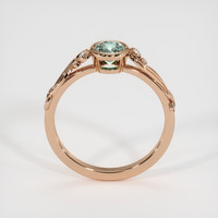 0.74 Ct. Green Sapphire Ring, 18K Rose Gold 3