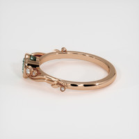 0.74 Ct. Green Sapphire Ring, 18K Rose Gold 4