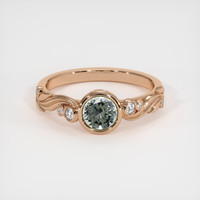 0.76 Ct. Sapphire Ring, 18K Rose Gold 1