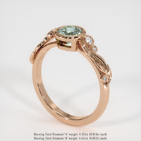 0.76 Ct. Sapphire Ring, 18K Rose Gold 2
