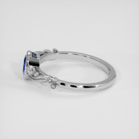 0.90 Ct. Bi Color Sapphire Ring, Silver 4
