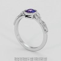 0.70 Ct. Bi Color / Parti Sapphire Ring, Silver 2