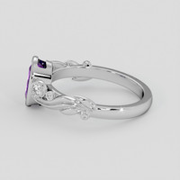 1.34 Ct. Purple Sapphire Ring, Silver 4