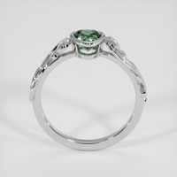 0.66 Ct. Bluish Green Sapphire Ring, Silver 3