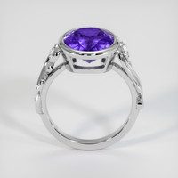 4.42 Ct. Violet Tanzanite Ring, 10K White Gold 3