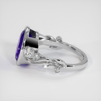 4.42 Ct. Violet Tanzanite Ring, 10K White Gold 4