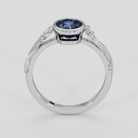 2.00 Ct. Blue Sapphire Ring, 10K White Gold 3